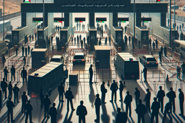 nsions au poste frontière Jordanie-Cisjordanie