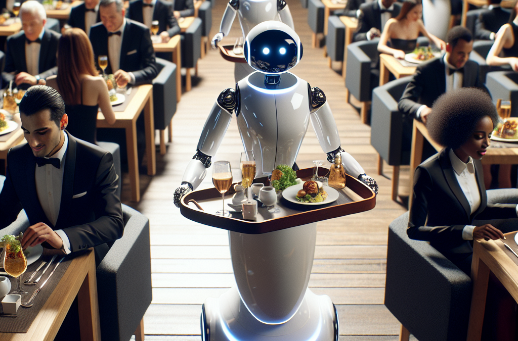 Nairobi innove avec des robots serveurs