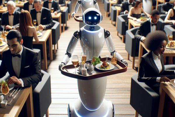 Nairobi innove avec des robots serveurs