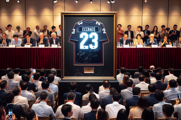 Maillot historique de LeBron James aux enchères à Hong-Kong