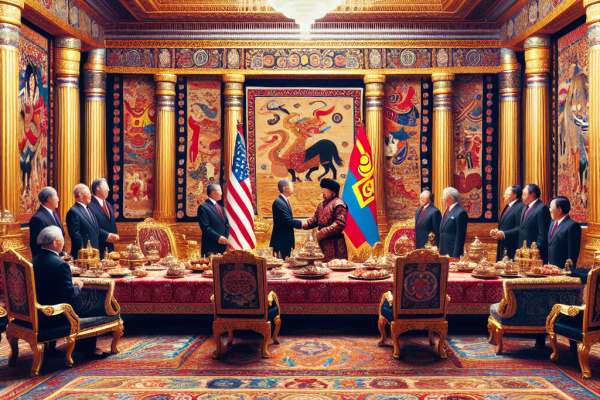 Accueil grandiose de Poutine en Mongolie