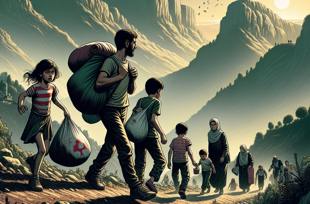 Familles libanaises fuient vers Syrie