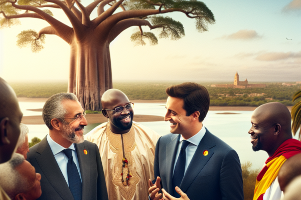 Pedro Sanchez en visite officielle en Gambie
