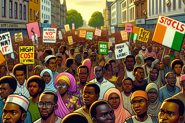 Manifestation au Nigeria contre la cherté de la vie