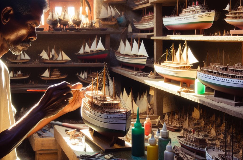 L&rsquo;art des maquettistes de bateaux à Madagascar.