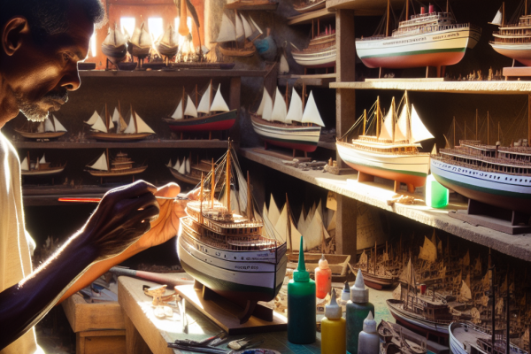 L&rsquo;art des maquettistes de bateaux à Madagascar.