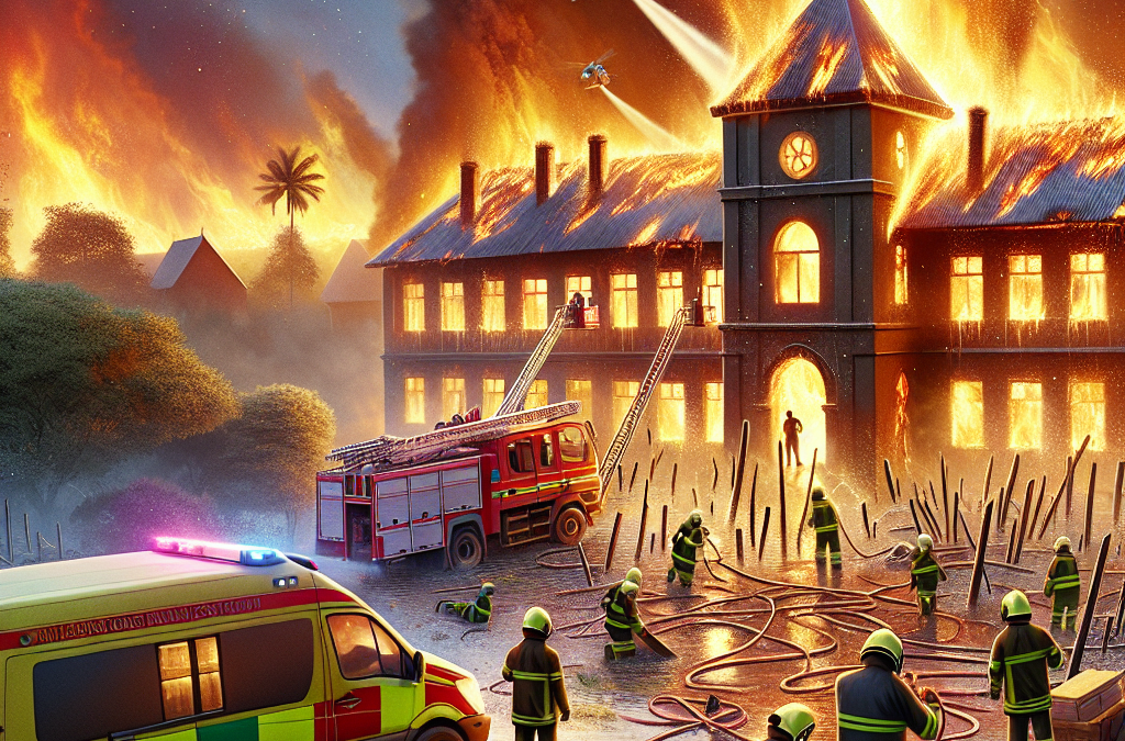 agique incendie dans un internat au Kenya.