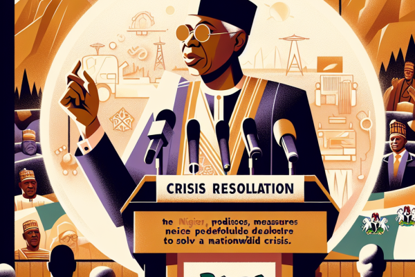 Mesures de sortie de crise promises par le président du Nigéria