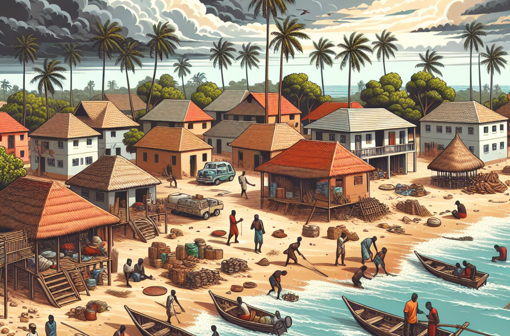 Montée des eaux au Sénégal : un village menacé.