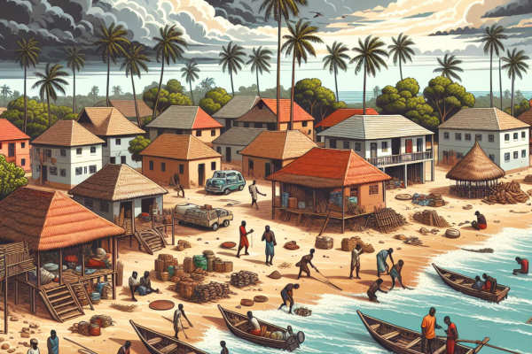 Montée des eaux au Sénégal : un village menacé.