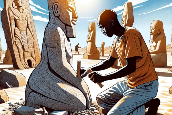 Art sur granit au symposium de Laongo
