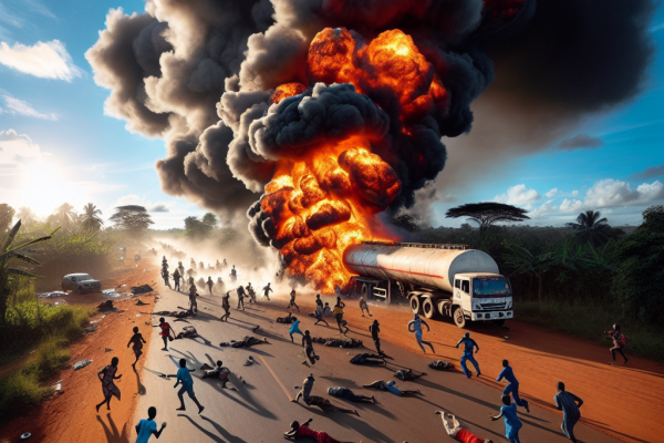 Explosion camion-citerne en Ouganda: 11 morts