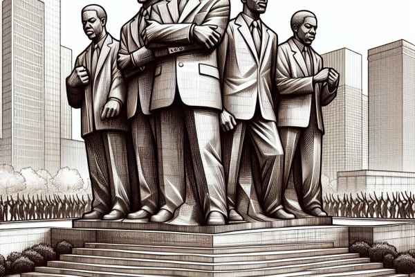 Hommage à un Afro-américain aux USA