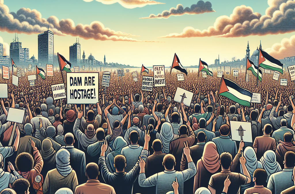 Manifestants réclament libération otages à Gaza