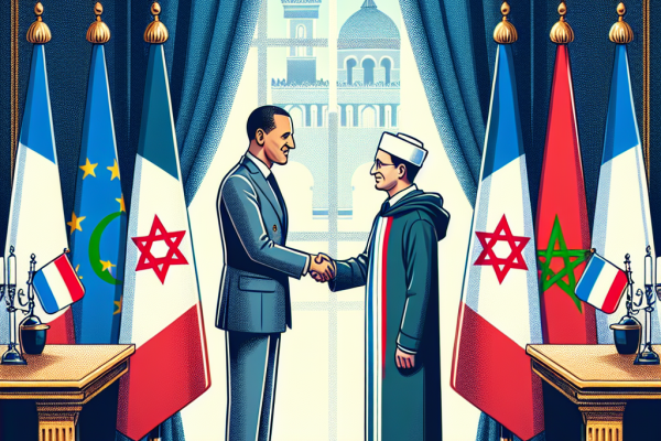 Macron rencontre Mohamed VI lors d’une visite au Maroc