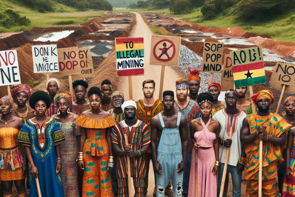 Manifestations au Ghana contre l&rsquo;exploitation minière illicite
