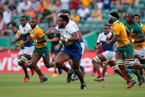 Rugby Afrique du Sud et France : la finale du tournoi du Cap en rugby à 7
