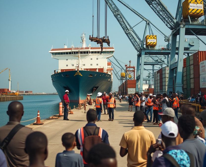 Alerte Abidjan : le Zimrida accoste avec 20 000 t d&rsquo;explosifs