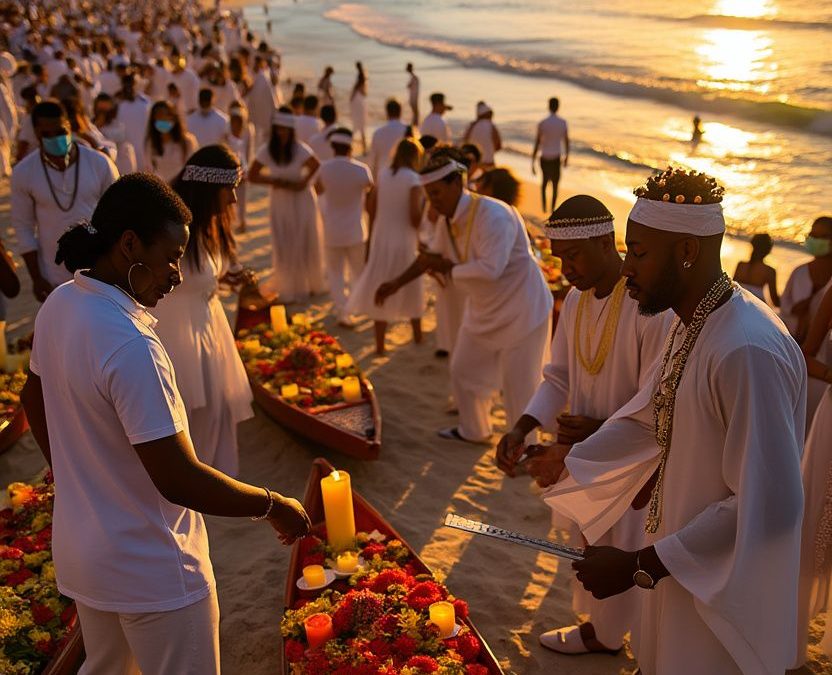 Célébration de Yemanjá à Copacabana : un rituel mystique inoubliable