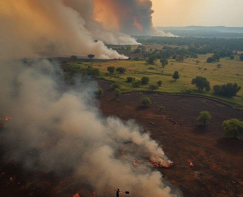 Incendie massif au Kenya : 120 000 hectares partis en fumée