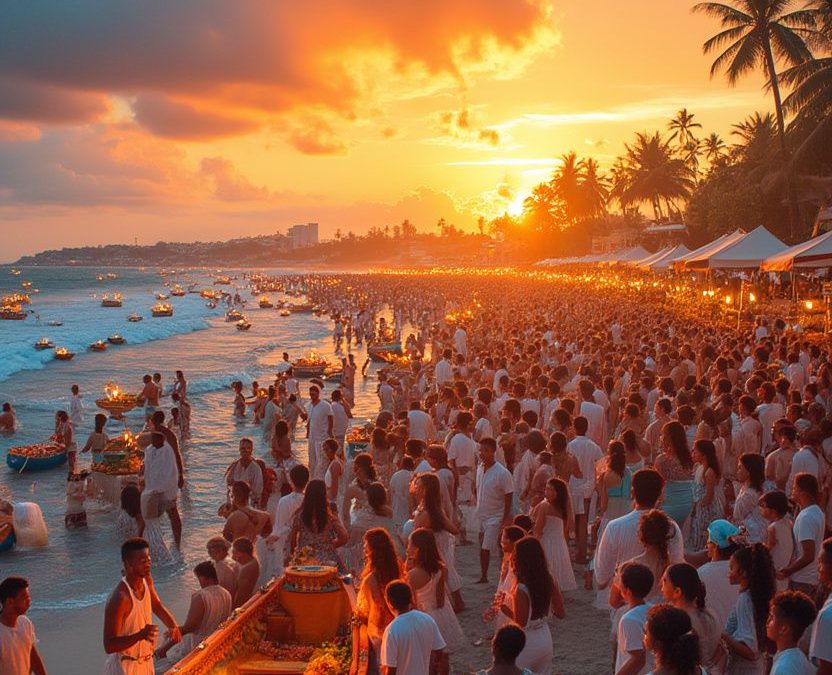Célébration de Yemanjá à Copacabana : tradition et émerveillement