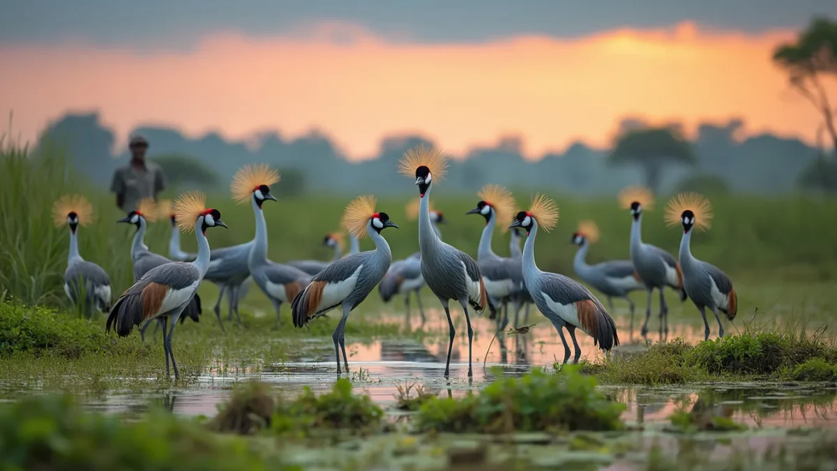 Rwanda: sauvetage spectaculaire des grues couronnées