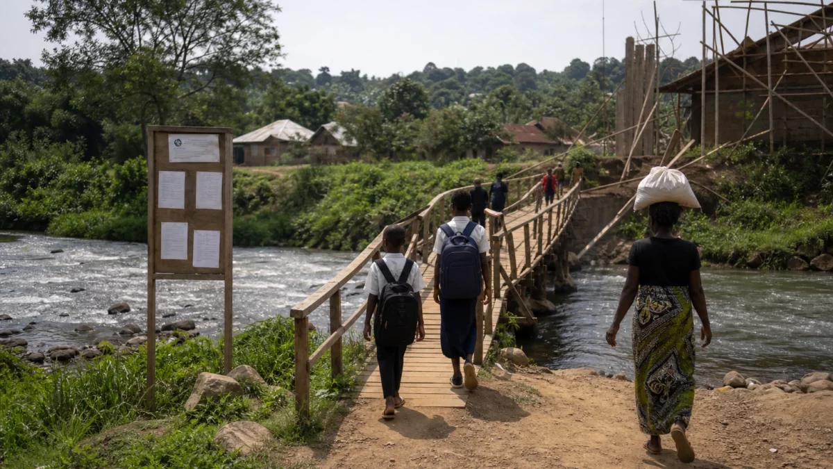 À Walikale, un pont effondré révèle le gouffre entre la richesse minière et des infrastructures toujours en ruine