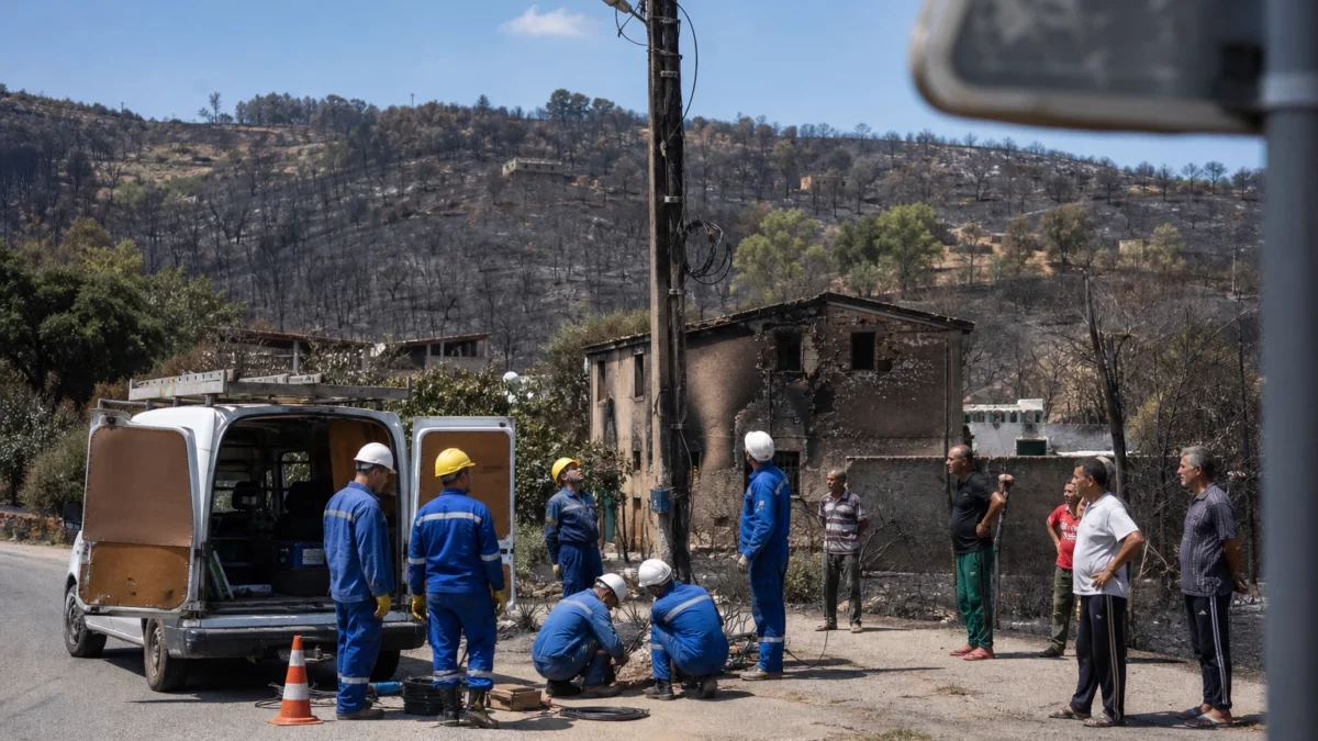 En Algérie, les incendies de Jijel révèlent la fragilité des villages face aux feux et aux coupures de services