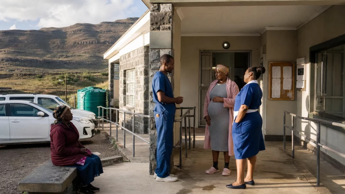 Au Lesotho, des hommes sages-femmes répondent à la pénurie de soins maternels dans les villages reculés