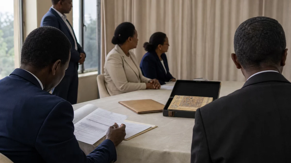 À Addis-Abeba, un évangéliaire lié à Tewodros II rallume le bras de fer éthiopien sur les trésors de Maqdala