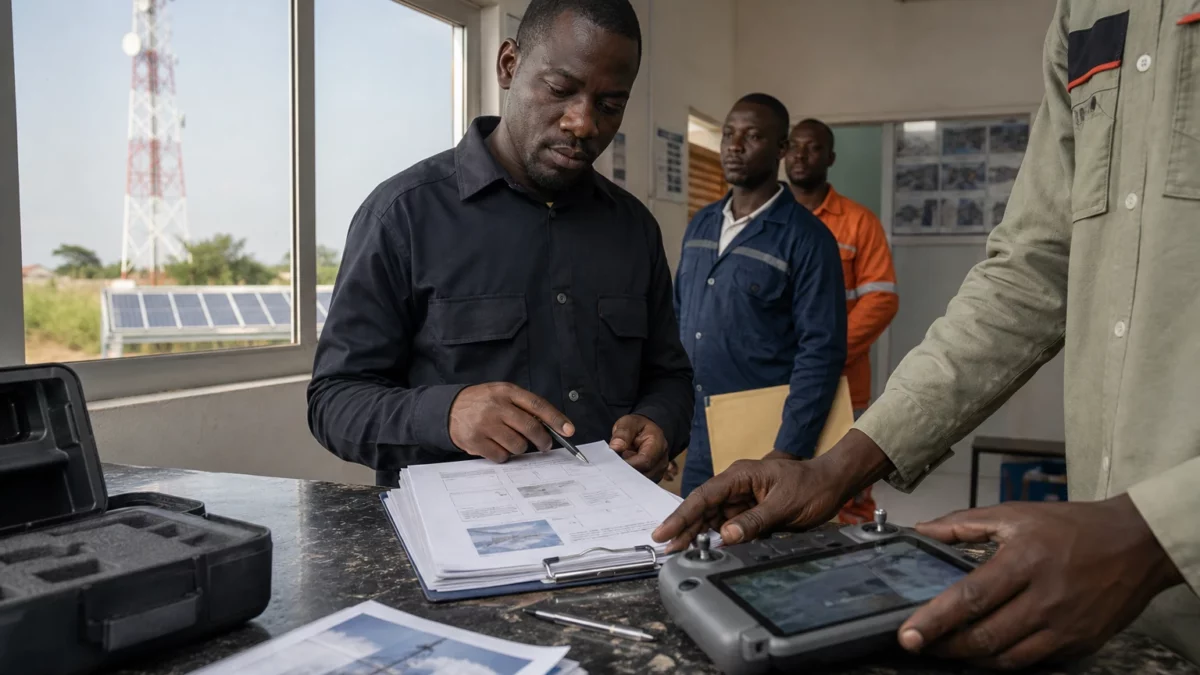 En Côte d’Ivoire, les drones transforment la maintenance des réseaux télécoms et renforcent la sécurité des équipes