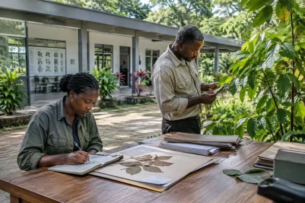 Au Gabon, les botanistes de Sibang recensent la flore pour mieux anticiper les menaces sur les espèces forestières