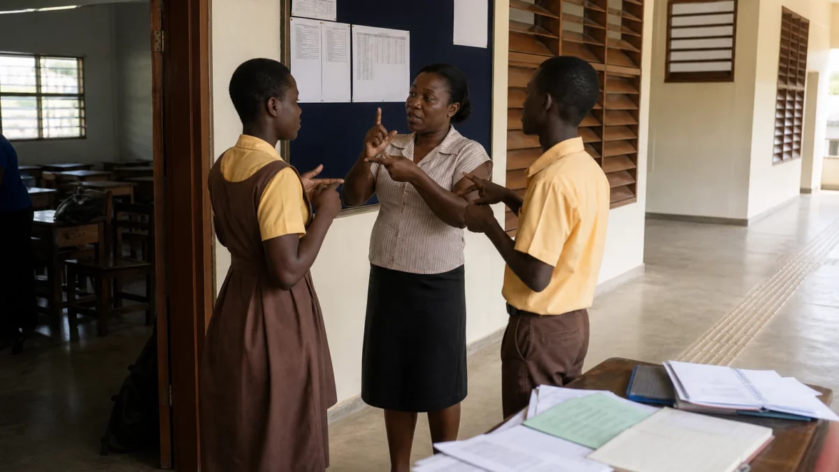 Au Ghana, la langue des signes devient un levier décisif pour ouvrir l’école aux élèves sourds dans toutes les régions