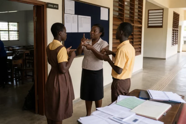 Au Ghana, la langue des signes devient un levier décisif pour ouvrir l’école aux élèves sourds dans toutes les régions