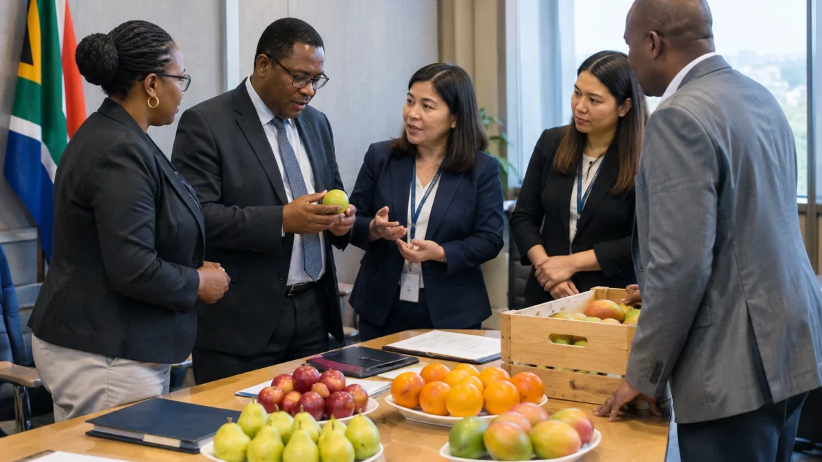 L’Afrique du Sud mise sur les Philippines pour diversifier ses débouchés fruitiers, mais les règles sanitaires restent à franchir