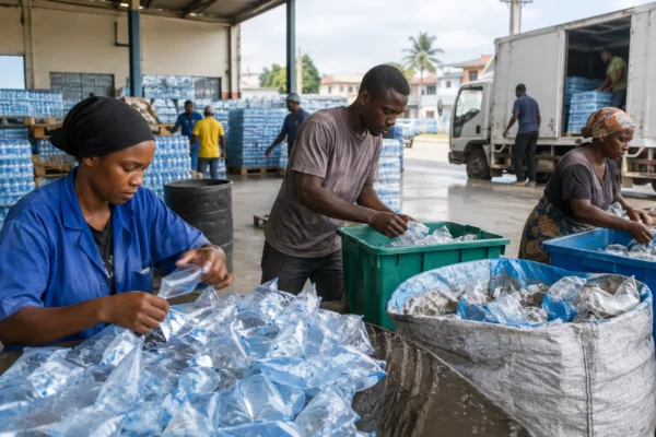 En Guinée, six mois pour rendre l’eau en sachet moins polluante sans la soustraire aux ménages modestes