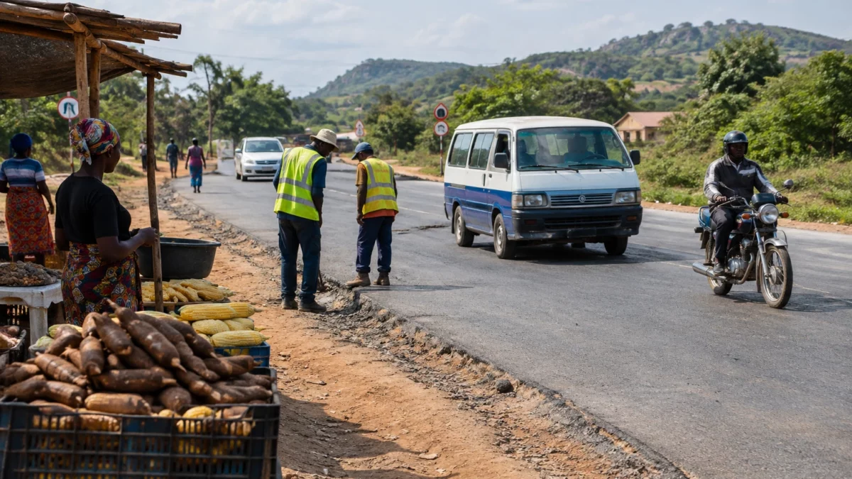 À Malanje, l’Angola mise sur cinq axes routiers pour rapprocher les récoltes des marchés et réduire l’isolement des municipalités